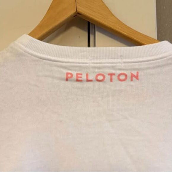 Women’s Peleton Crew Neck Colorblock Pink & WhitePullover Sweatshirt-Size Medium - Picture 2 of 9